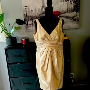 David’s bridal bridesmaid dress. Stains on the lower front. Pockets and fitted